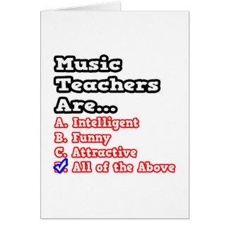 Music Teacher Quiz...Joke Cards