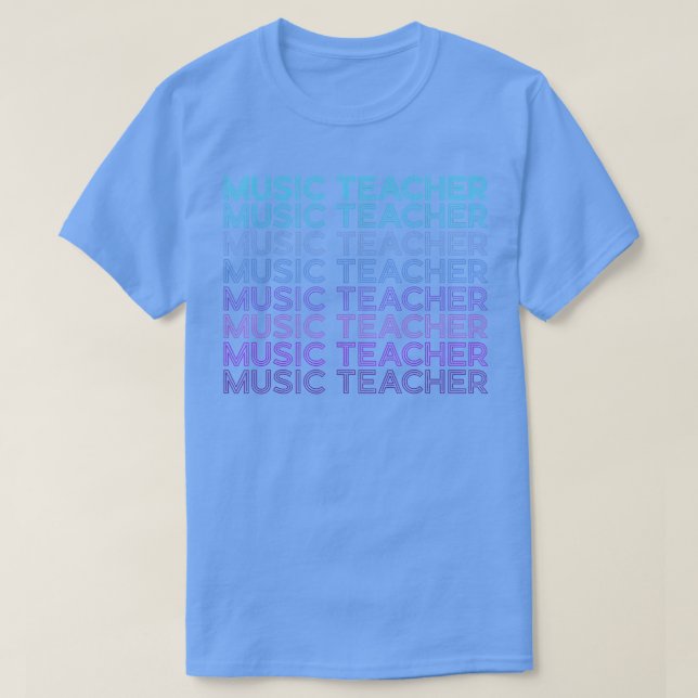 Music Teacher Retro  T-Shirt (Design Front)