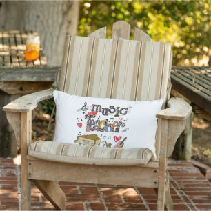Music Teacher Sublimation Design, Music Teacher Lumbar Pillow
