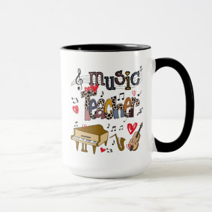 Music Teacher Sublimation Design, Music Teacher Mug