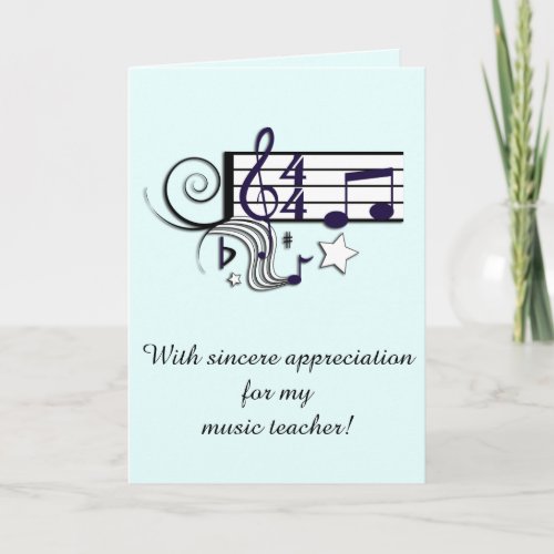 Music Teacher Thank You