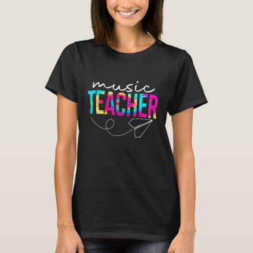 Music Teacher Tie Dye Appreciation Day Hello Back  T_Shirt