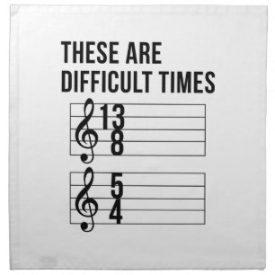 Music Teacher Times Cloth Napkin