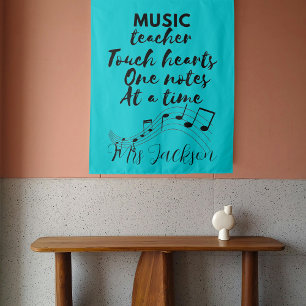 Music teacher touches heart teacher appreciation tapestry