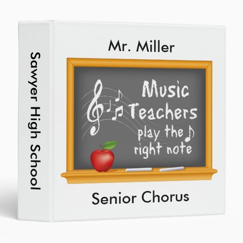 Music Teachers are Organized Binder