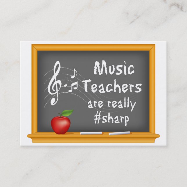 Music Teachers  Business Card (Front)