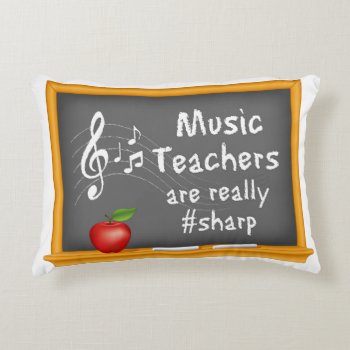 Music Teachers  Decorative Pillow by pomegranate_gallery at Zazzle