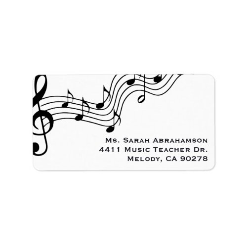 Music Teachers Musician Return Address Label