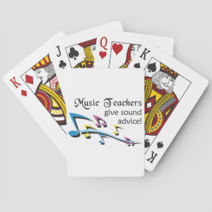 Music Teachers Poker Cards