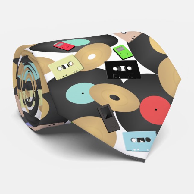 Music tech tie (Rolled)