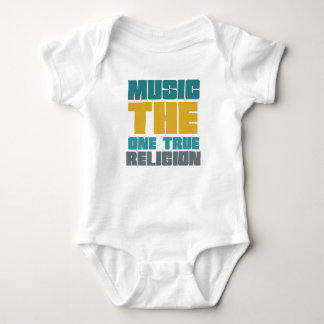 Music - the one true religion baby bodysuit
