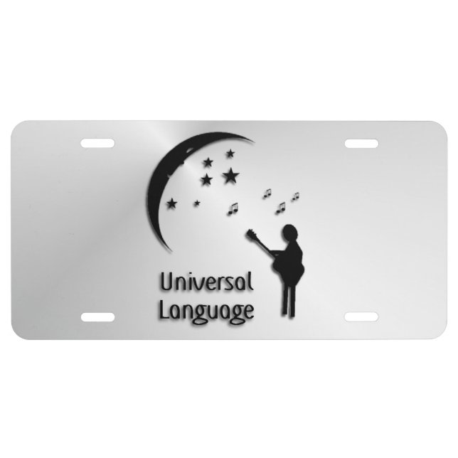 Music the Universal Language License Plate (Front)
