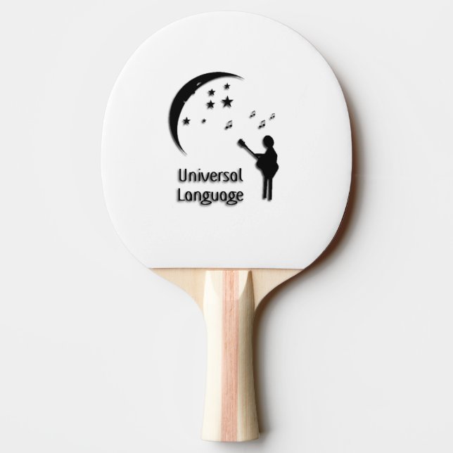 Music the Universal Language Ping-Pong Paddle (Back)