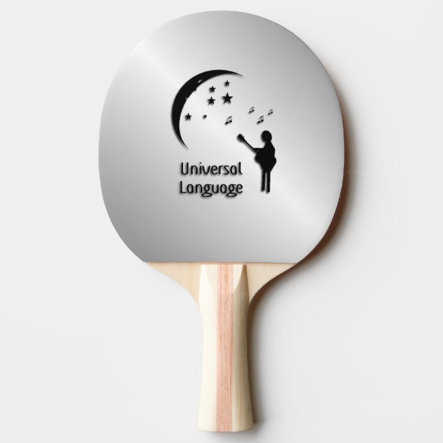 Music the Universal Language Ping-Pong Paddle (Back)