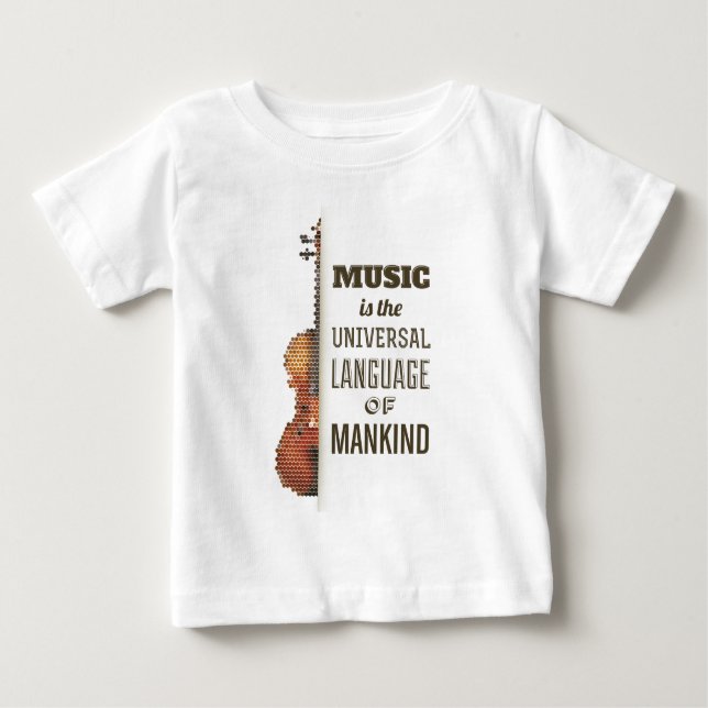 Music The Universal Language | Ruffle Tee (Front)