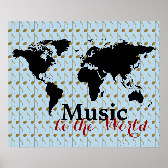 music the world poster (Front)