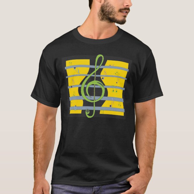 Music Theme Design T-shirt (Front)
