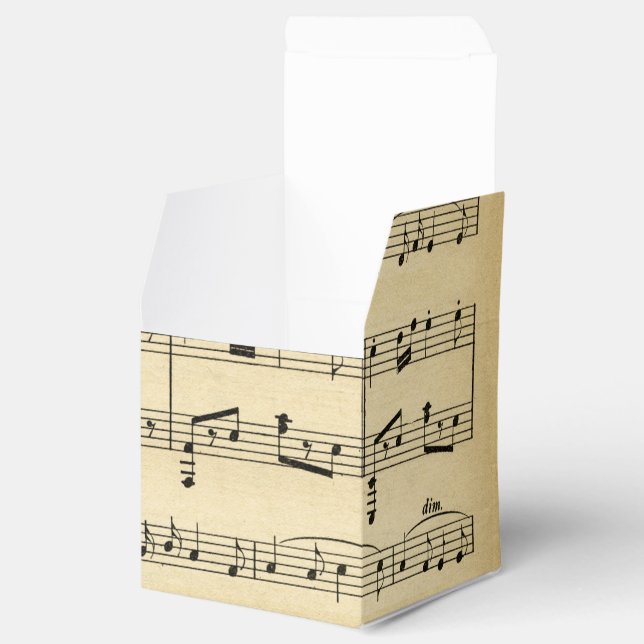 Music Theme Favor Boxes (Opened)