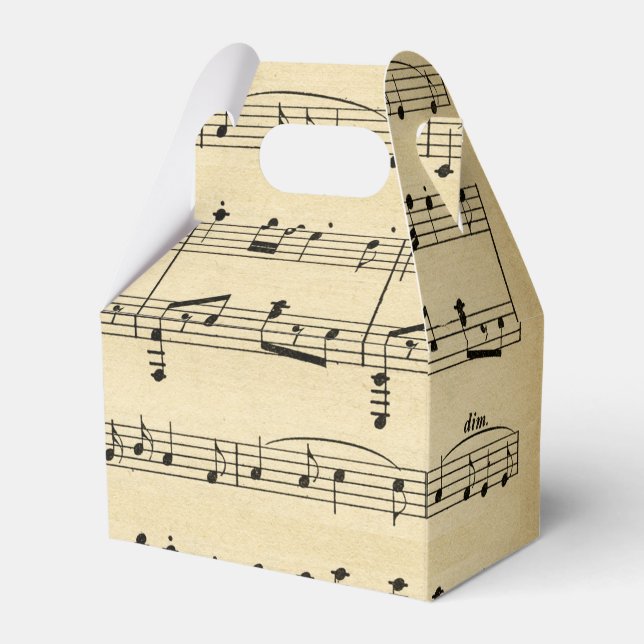 Music Theme Favor Boxes (Front Side)