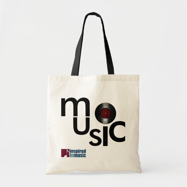 music-theme inspired tote bag (Front)