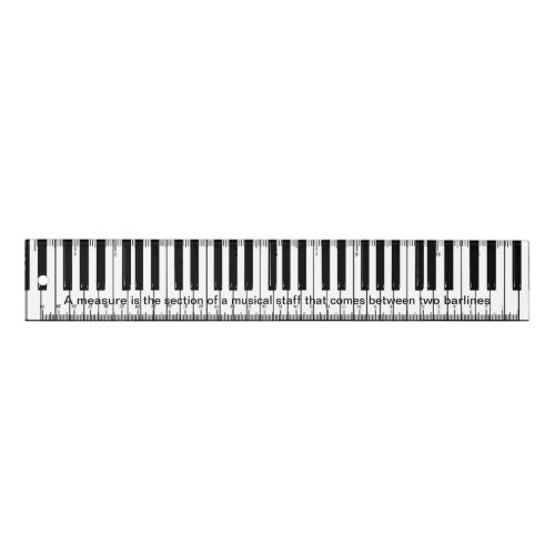 Music Theme Long Piano Keys Rulers