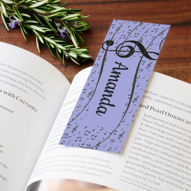Music theme personalized bookmarks (Book)