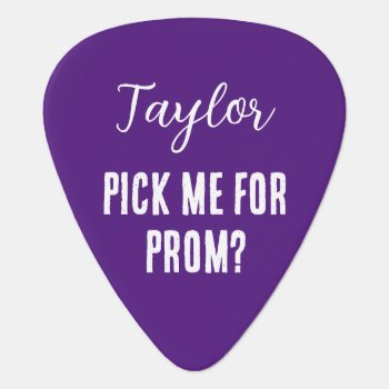 Music Theme Promposal For Her Or Him Prom Musician Guitar Pick by FidesDesign at Zazzle