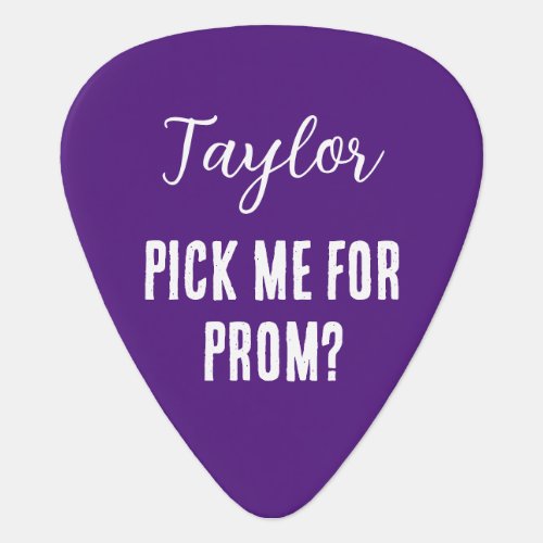 Music Theme Promposal for Her or Him Prom Musician Guitar Pick