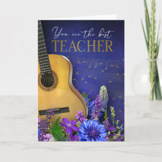 Music Theme Teacher Appreciation Card