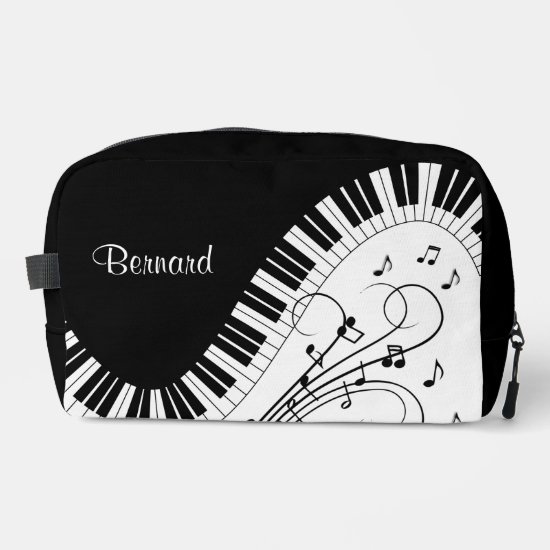  Music Theme Wedding Design w/ Name  Dopp Kit