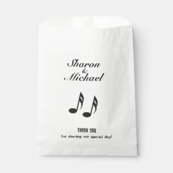 Music Theme Wedding Favor Bag by LwoodMusic at Zazzle