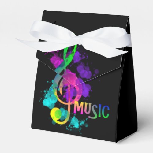 Music Themed Celebration Party Personalized Favor Boxes