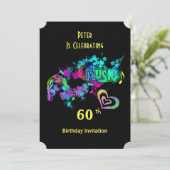 Music Themed Celebration Party Personalized Invitation (Standing Front)