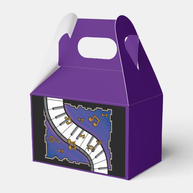 Music themed favor box (Front Side)