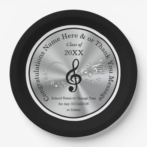 Music Themed Graduation Party Ideas Music Note Paper Plates