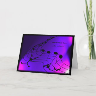 Music Themed Greeting Card for Lovers