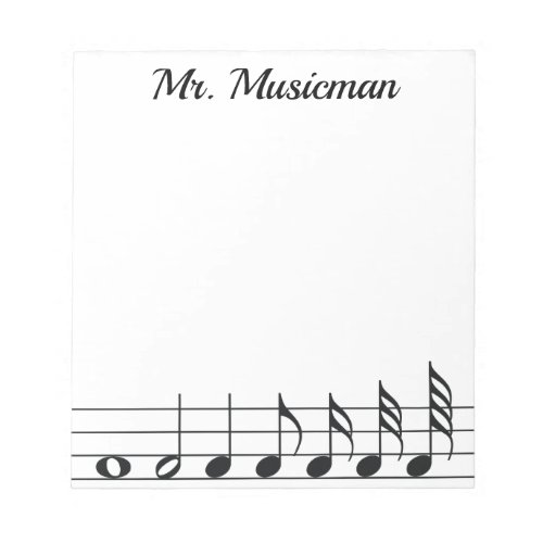Music Themed Notepad