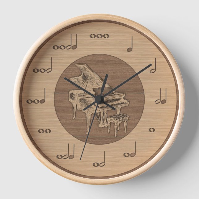 Music-Themed Timepieces Music Fans Clock (Front)