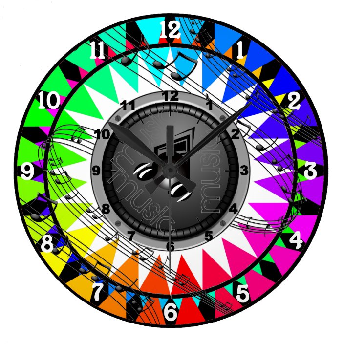 Music Themed Wall Clock