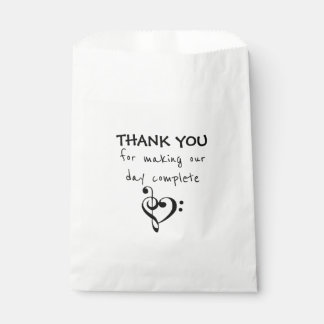 Music-themed Wedding Favor Bags