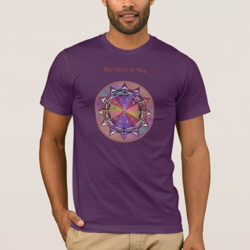 Music Theory Circle of Fifths Mandala T_Shirt
