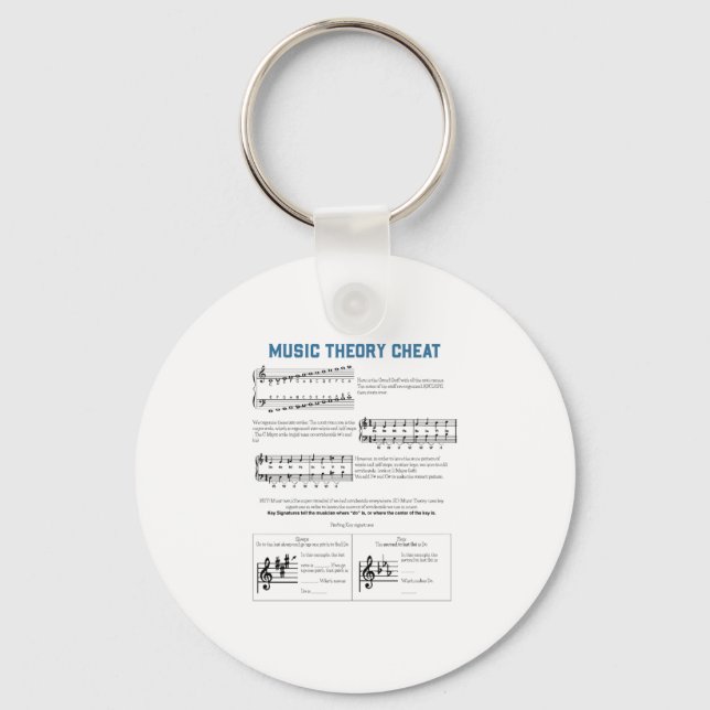 Music Theory Keychain (Front)