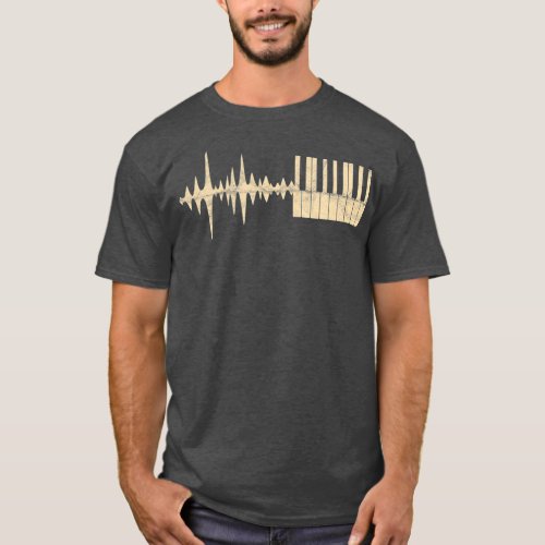 Music Theory Keys Audiowave Composer Piano T_Shirt