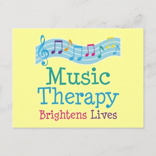Music Therapy Brightens Lives Postcard