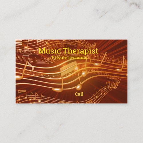 Music Therapy Business Card