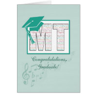 Music Therapy Graduation Congratulations, MT Hat Card