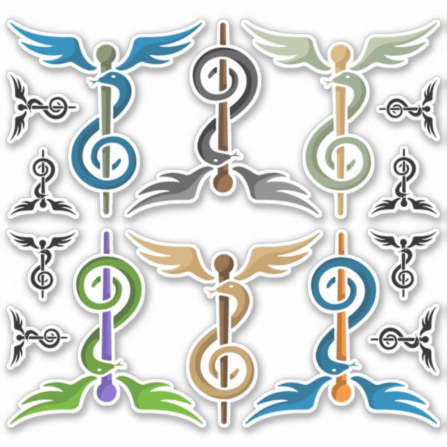 Music Therapy Icon Set Sticker (Front)