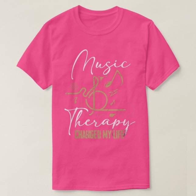 Music Therapy Patient Creative Arts Psychotherapy  T-Shirt (Design Front)