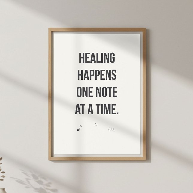 Music Therapy Quote. Mental Wellness  Poster (Creator Uploaded)
