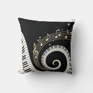 Music Throw Pillow